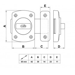 Fordítós toalett zár 