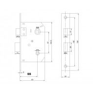 ELZETT Grácia zár WC 55 mm